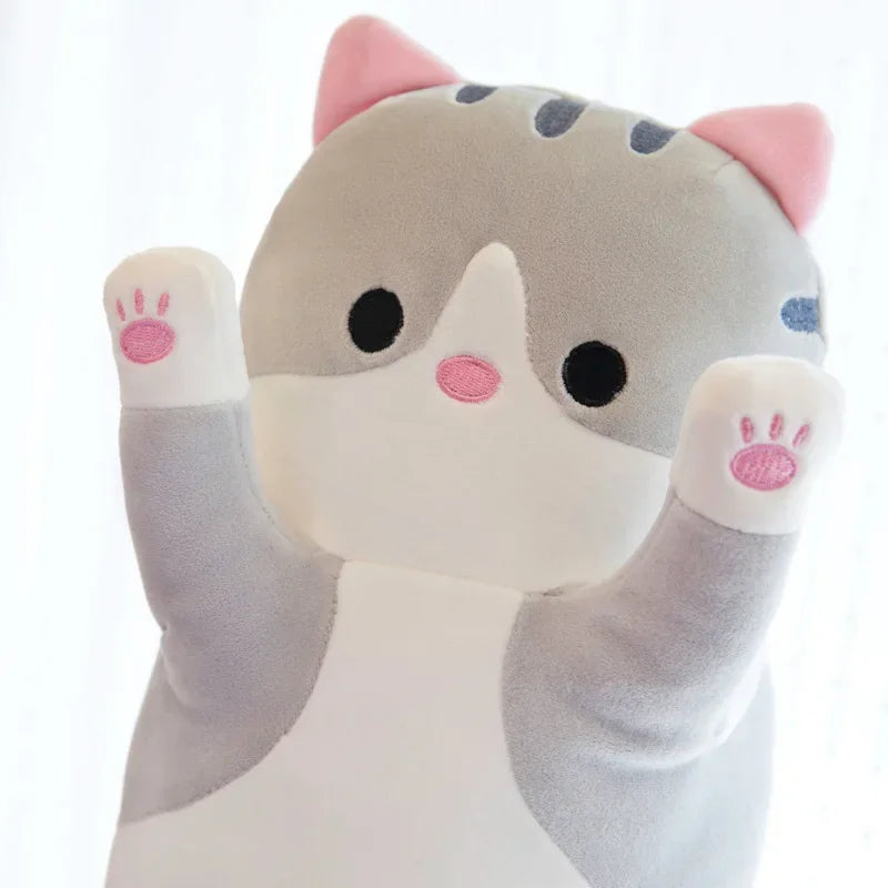 Funny Joy Cute Soft Long Cat Plush Toys | Pause Office Nap Pillow Bed Sleep Home Decor Doll for Kids Girl Gift