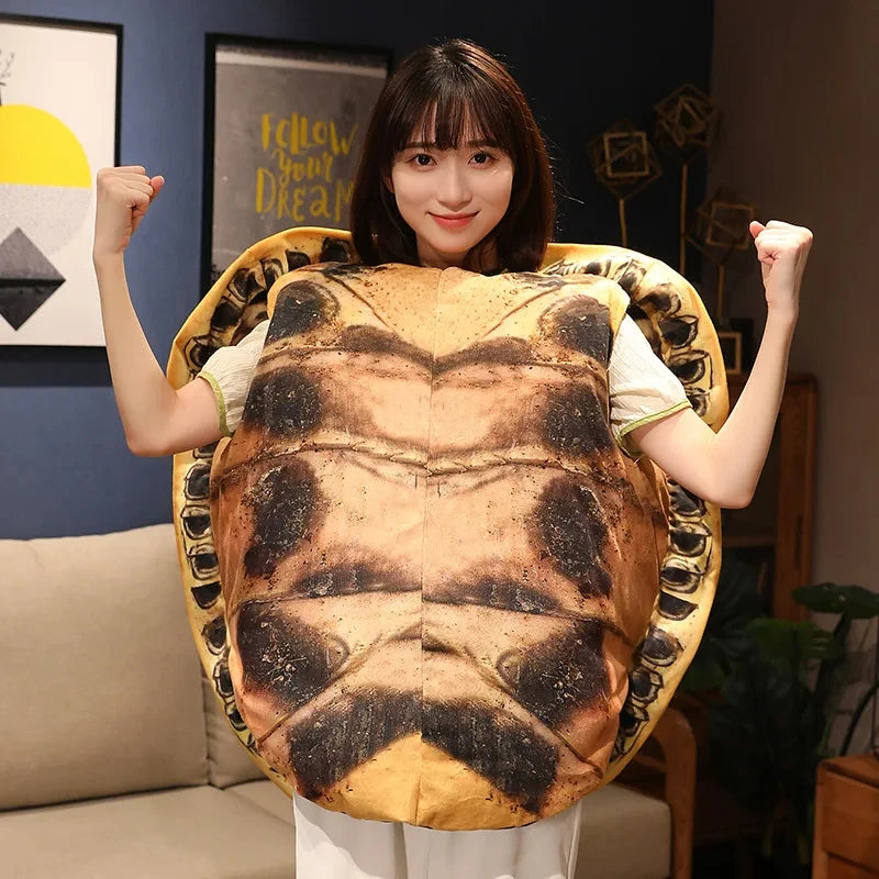 100CM Huge Size Turtle Shell Pillow | Plush Toys | Big Tortoise Clothes Stuffed Soft for Sleeping | Game Gifts