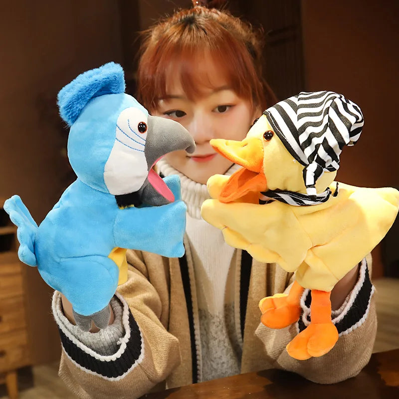 Cute Duck Hand Puppet Plush Toys | Adorable Little Bird Birthday Gift Doll | High-Quality Stuffed Animals | Educational Toy for Kids and Babies