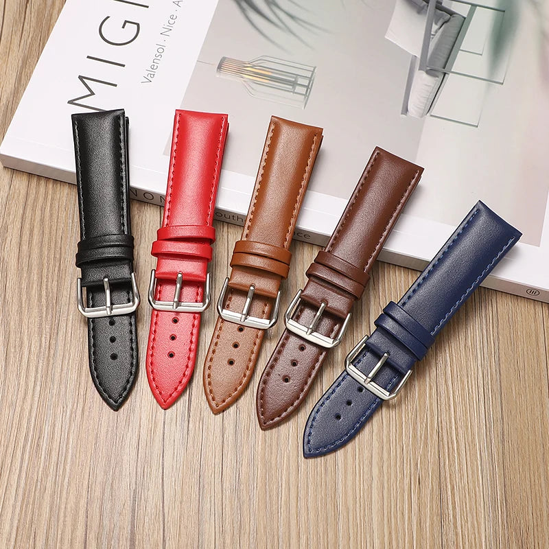 Leather Watch Band Strap | Sizes 12mm-24mm | Compatible with Huawei Watch GT3/GT2 | SmartWatch Bracelet