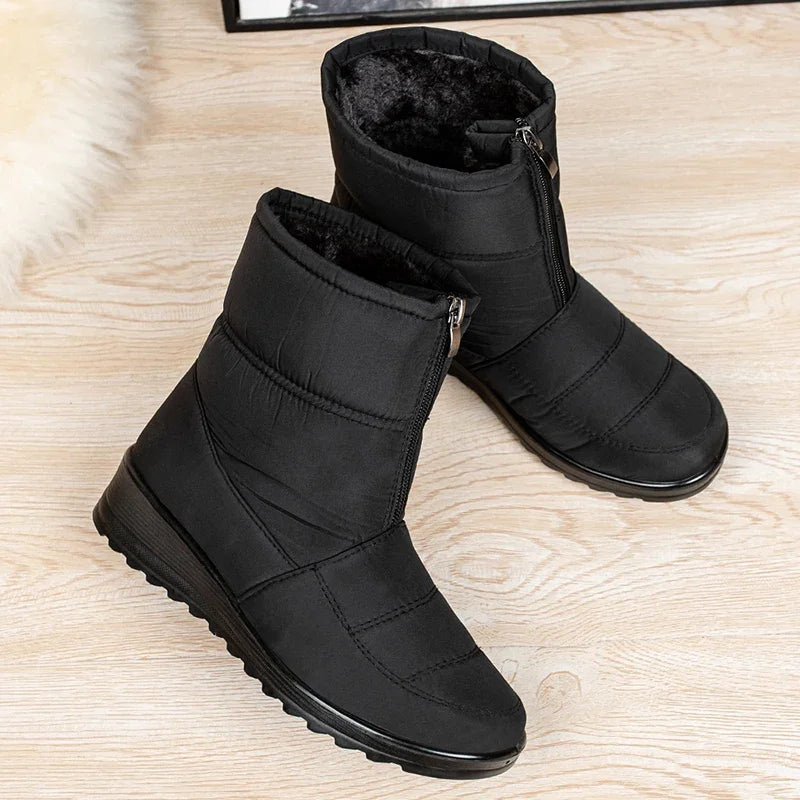 Women’s Waterproof Winter Snow Boots | Non-Slip Platform Warm Ankle Boots | Cotton-Padded Botas de Mujer