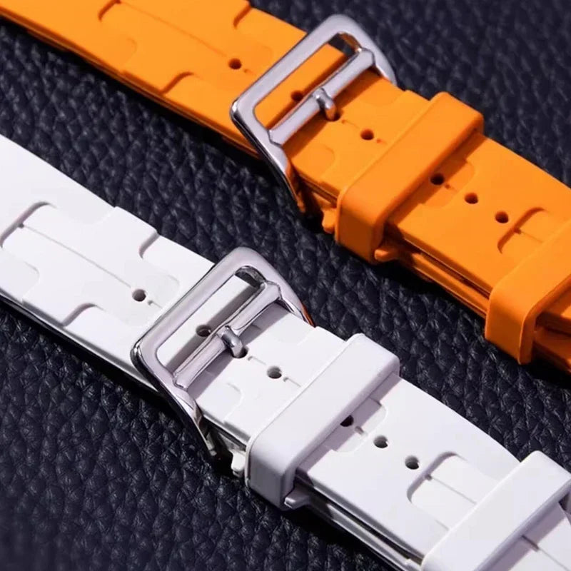 Silicone Strap for Apple Watch 9, 8, 7 | Soft and High-Quality Bracelet for iWatch Ultra 2, SE, Series 6, 5, 4, 3 | Available in 45mm, 44mm, 42mm, 41mm, 40mm, and 49mm