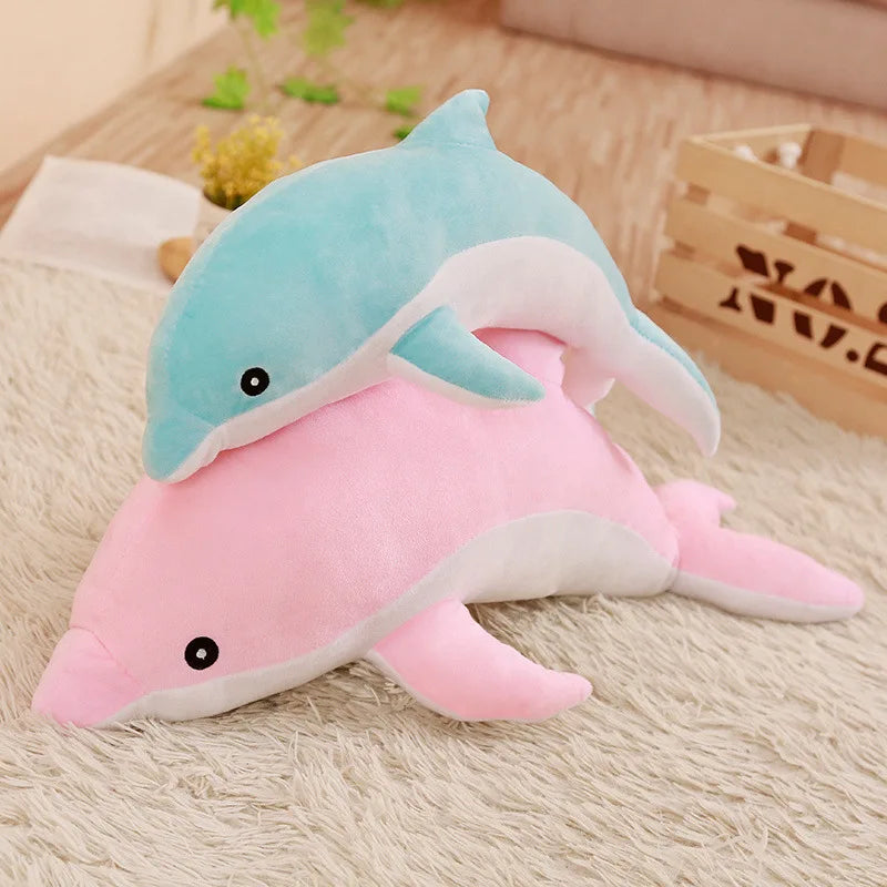 30cm Lovely Dolphin Plush Toys | Stuffed Soft Cute Animal Dolls Sofa Decor Baby Pillow Cushion for Kids Children Gifts