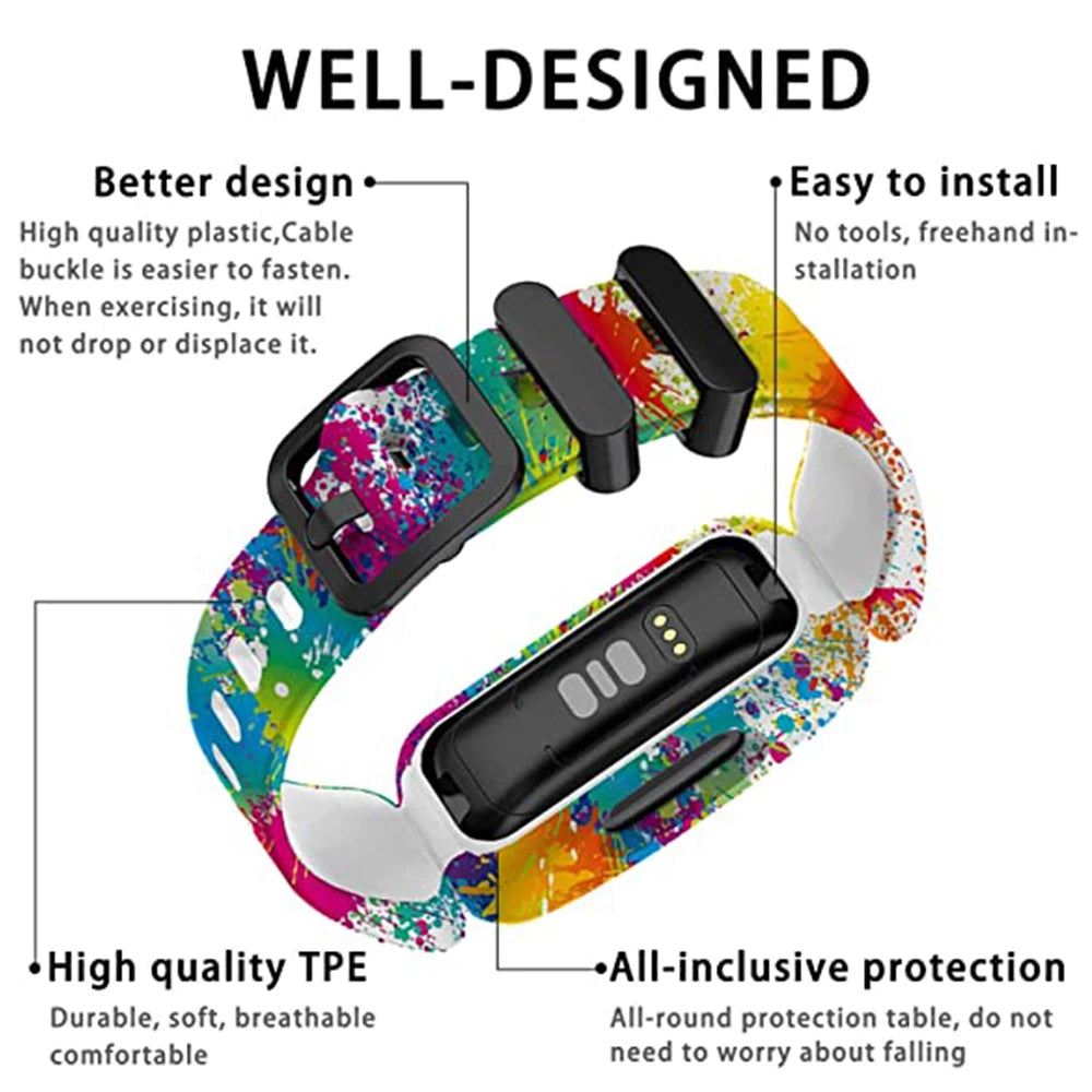 3Pcs Silicone Strap Bands for Fitbit ACE 3 Smart Watch | Replacement Wristband Bracelet Accessories | Alo Trendy