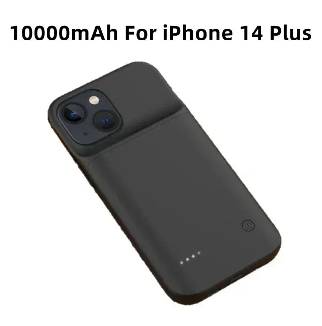 10000mAh Battery Charger Case for iPhone 14 Plus/15 Pro/12 Pro Max/11 Pro/X/XS/XR/XS Max/6/6S/7/8 Plus | High-Capacity Power Bank Case