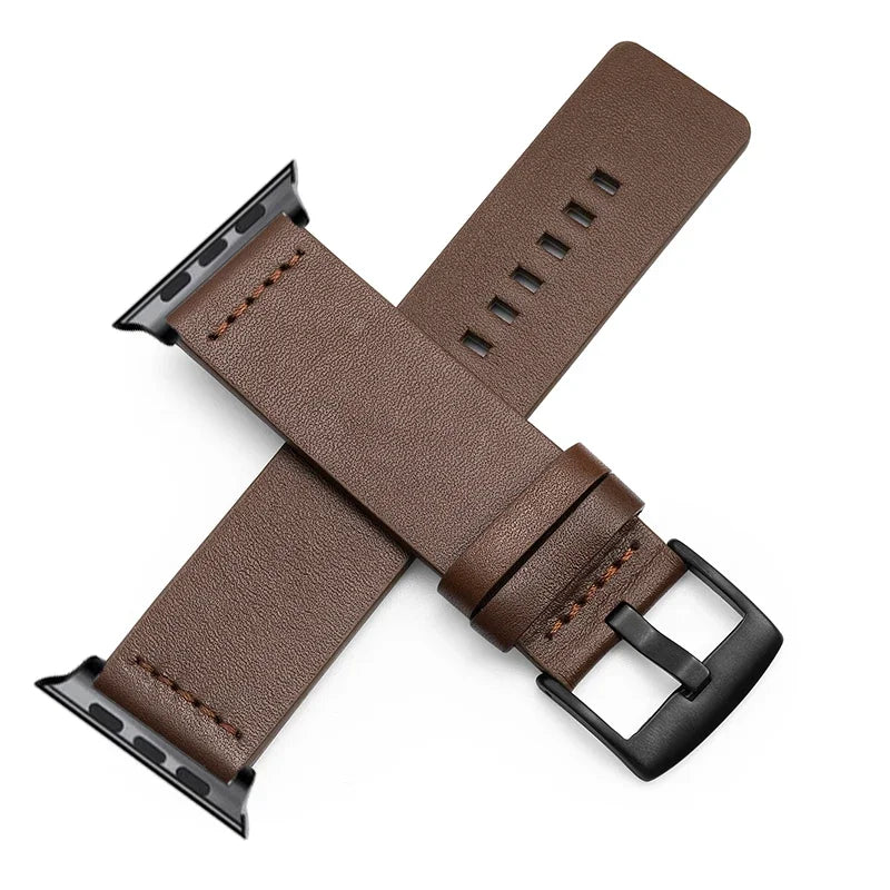 Leather Strap For Apple Watch Band 45mm 44mm 49mm 41mm 40mm 42mm 38mm | Wristband Correa Bracelet | iWatch Series Ultra 9 5 6 SE 7 8 | Alo Trendy