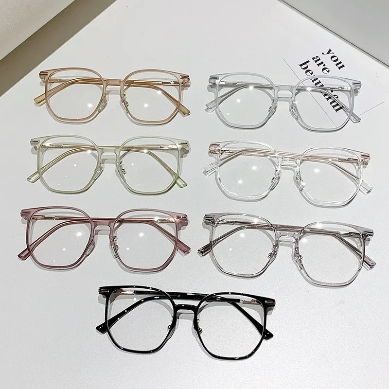 Women's New Style Myopia Glasses Men Ladies Luxury Clear Lens Near Sight Eyeglasses Unisex Trendy Fashion Minus Diopter Eyewear