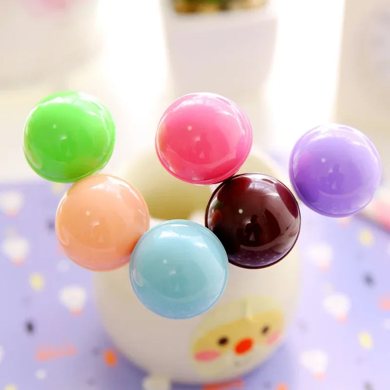 36pcs Korean Stationery Creative Cute Lollipop Neutral Pen | Creative Needle Pens Signature Pen Black Ink Writing Wholesale | Alo Trendy