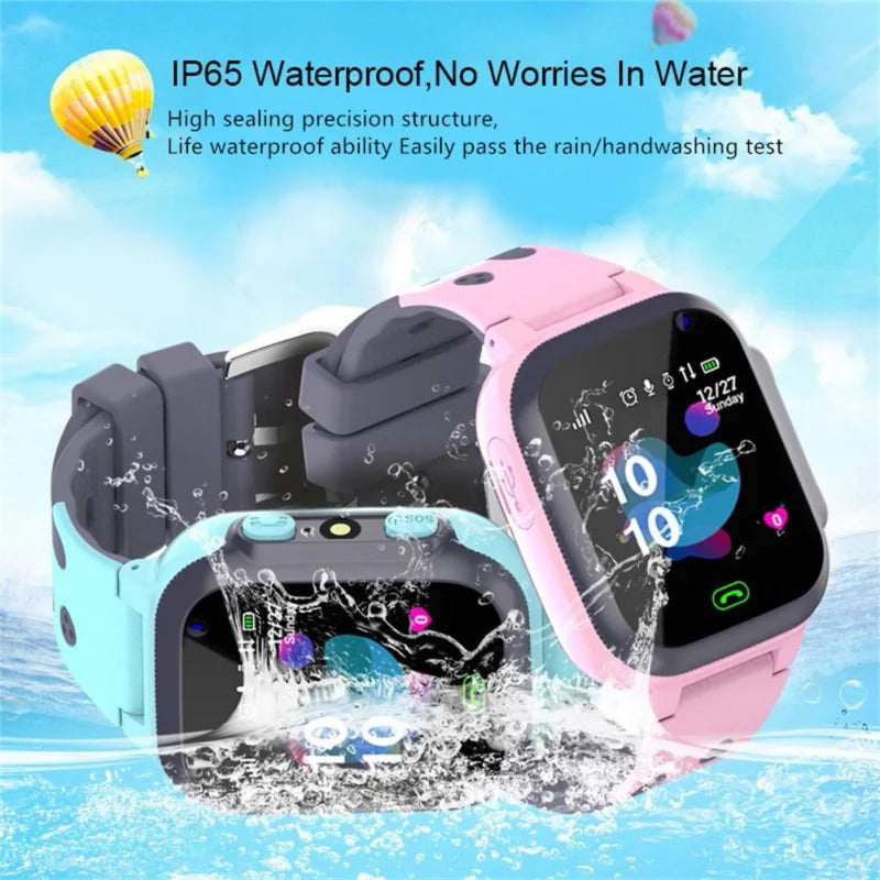 Kids Smart Watch GPS SOS | Waterproof Kids Watches with Call Function | Children Smartwatch Clock with SIM Card and Location Tracker for Xiaomi