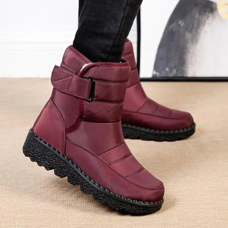 Women’s Waterproof Winter Snow Boots | Non-Slip Platform Warm Ankle Boots | Cotton-Padded Botas de Mujer