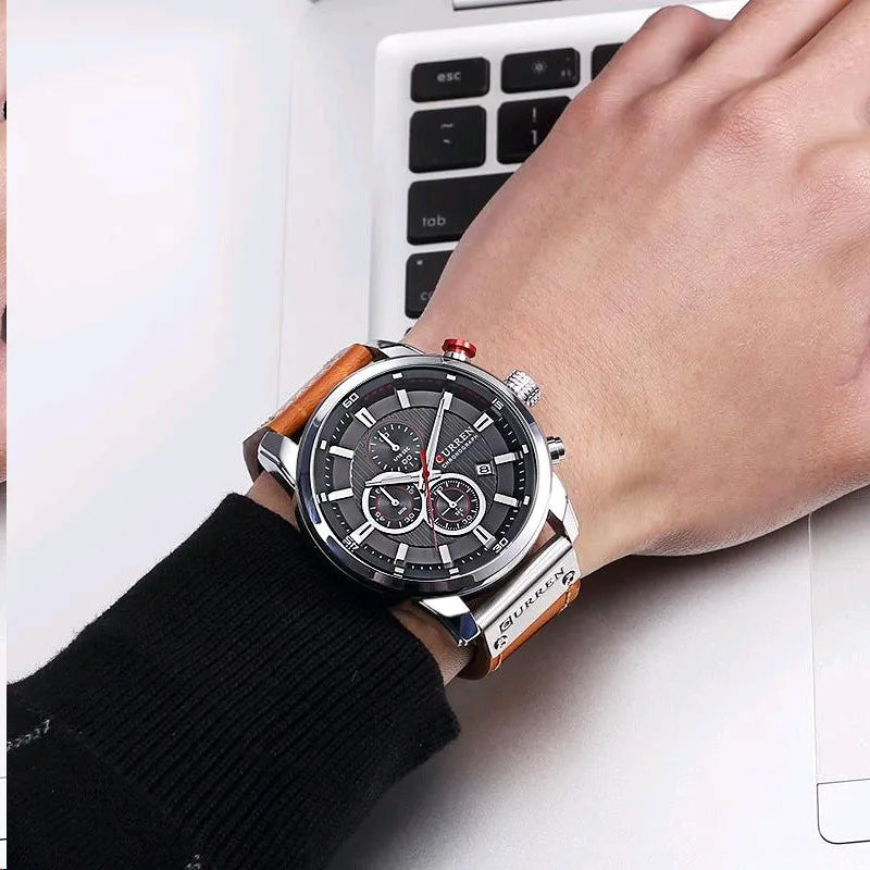 Top Brand Luxury Men's Sports Watches | Fashion Casual Quartz Watch | Men's Military Wrist Watch | Male Relogio Clock | Golden