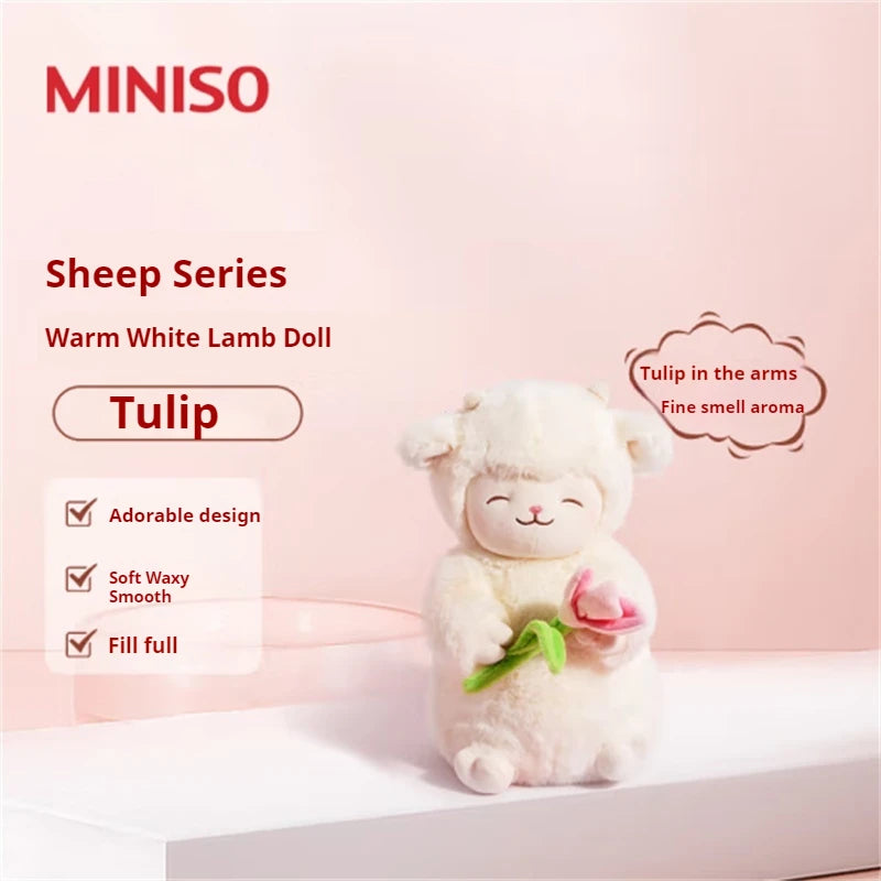 Lamb Doll Plush Toy Pillow | Sleeping Birthday Gift for Female | Moon Hug Tulip Sheep Baa Series | Soft Plush Doll for Kids Gift | Alo Trendy