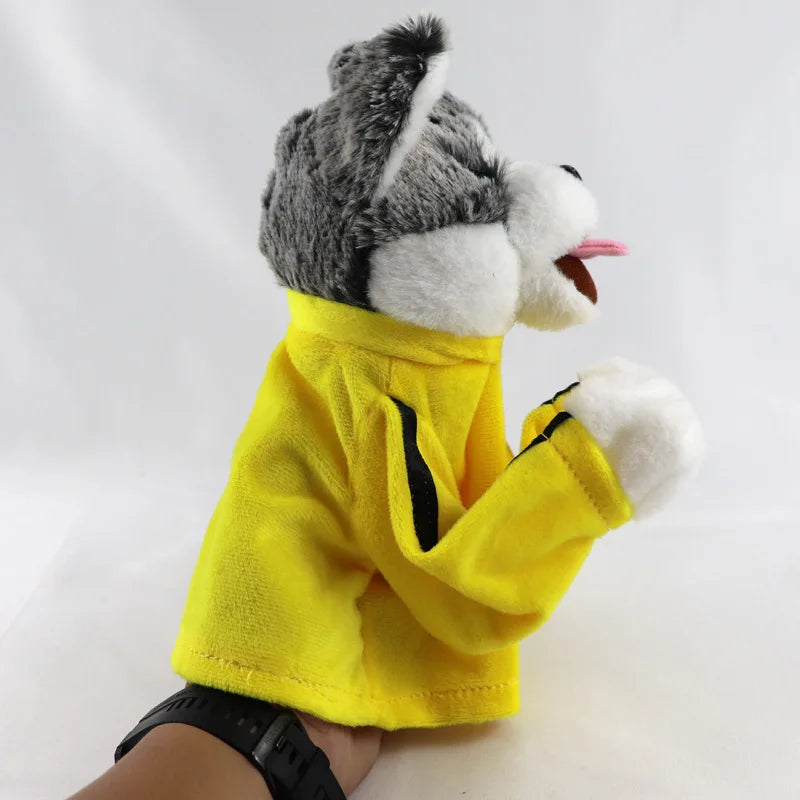 Dog Puppet Hand Puppet | Kung Fu Husky Boxing Puppet | Finger Battle Sound Plush Toy Doll | Perfect Birthday Gift for Kids