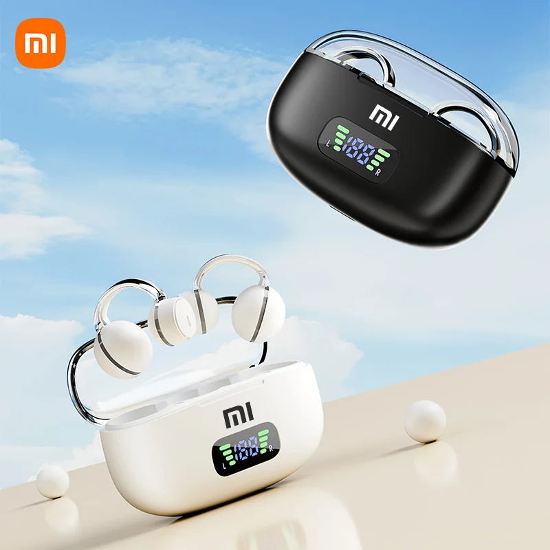 XIAOMI S39 Wireless Earbuds | ENC Ear Clip Bluetooth Headphone with LED Digital Display | Sport Running Earphones for Android and iOS