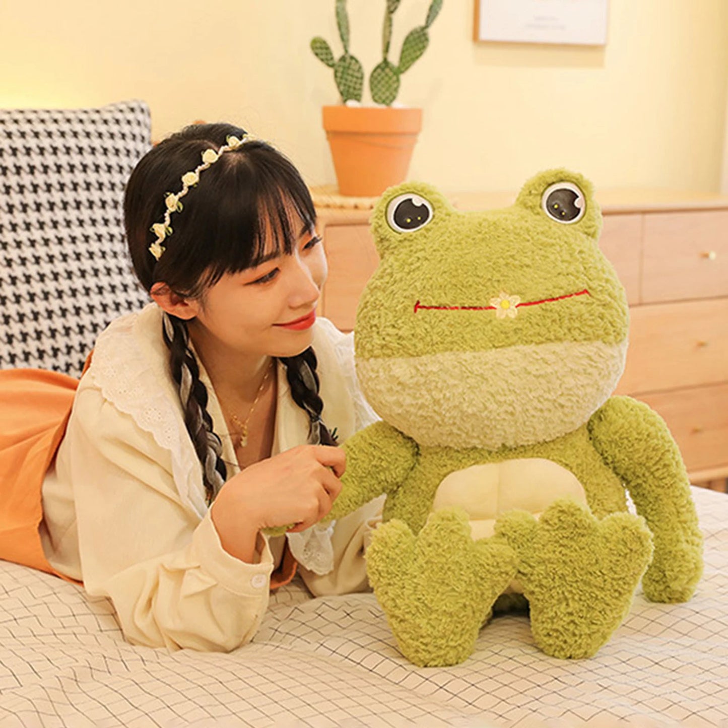 Kawaii Muscle Frog Plush Toys Realistic Stuffed Doll | Soft Comfortable Skin-friendly Plush Toy for Children Girls Gift Decoration | Alo Trendy