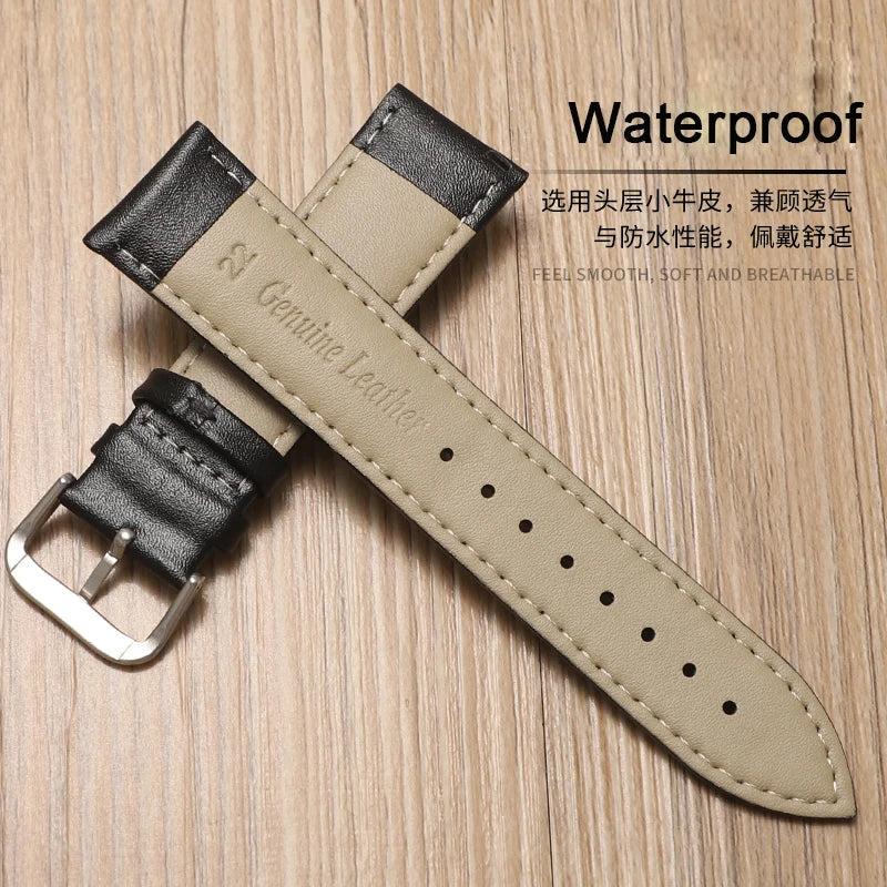 Leather Watch Band Strap | Sizes 12mm-24mm | Compatible with Huawei Watch GT3/GT2 | SmartWatch Bracelet