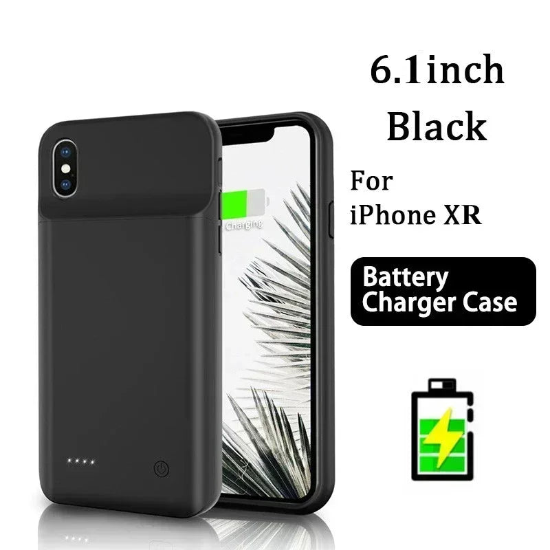 10000mAh Battery Charger Case for iPhone 14 Plus/15 Pro/12 Pro Max/11 Pro/X/XS/XR/XS Max/6/6S/7/8 Plus | High-Capacity Power Bank Case