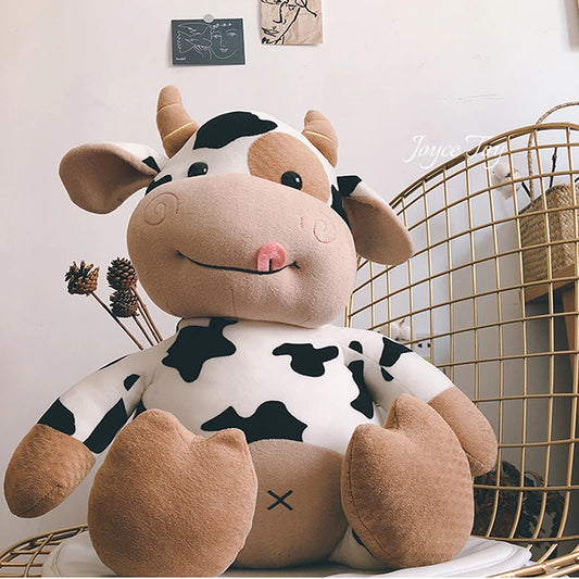 New Cute Milk Cow Plush Toy | Animal Stuffed Doll | Festival Present, Birthday Gift, Home Decoration | Perfect for Girls and Boys