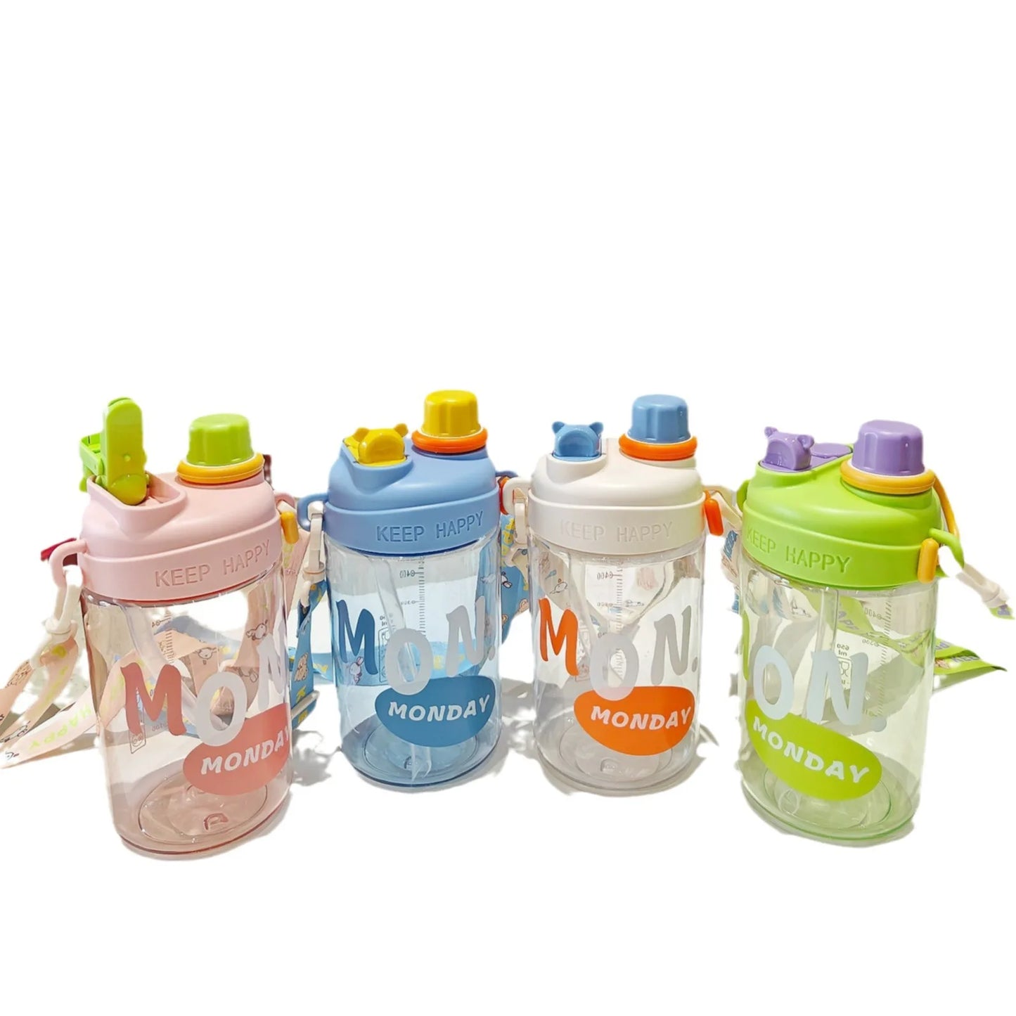 650ML Large-Capacity Plastic Water Cup | Cute Straw Water Cup for Children | Milk Cup | Korean Drinking Cup | Alo Trendy