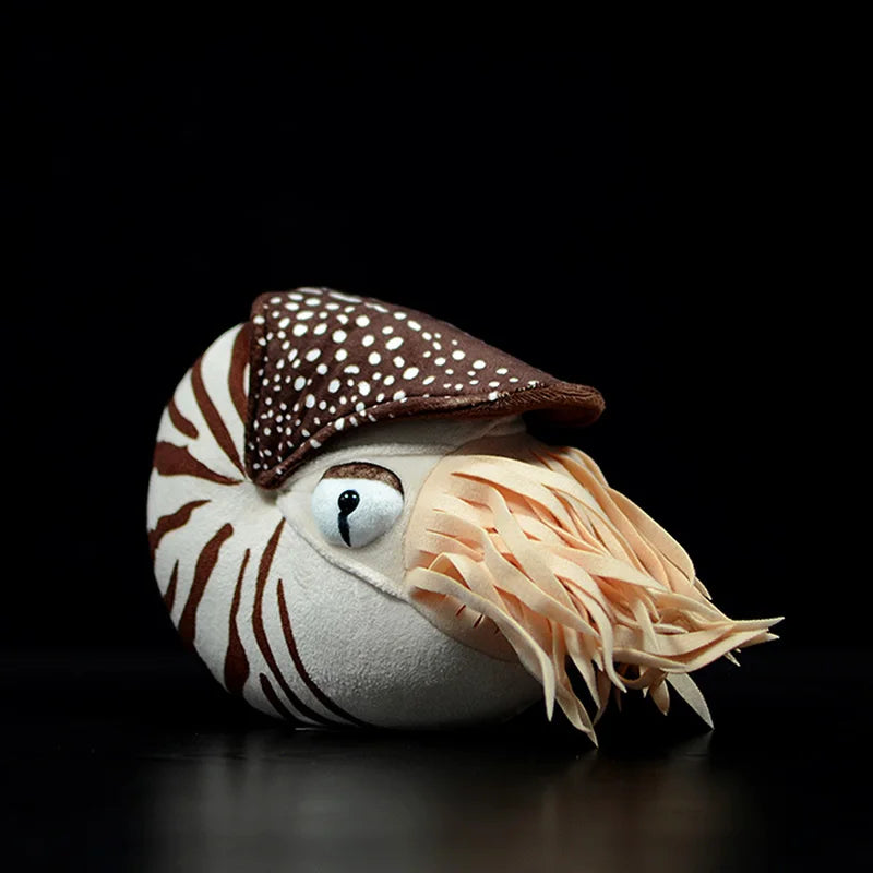 Cute Lovely 20x18x9CM Nautilus Plush Toy | Chambered Nautilus Nautiloidea Model | Sea Life Stuffed Animals | Soft Dolls Gift