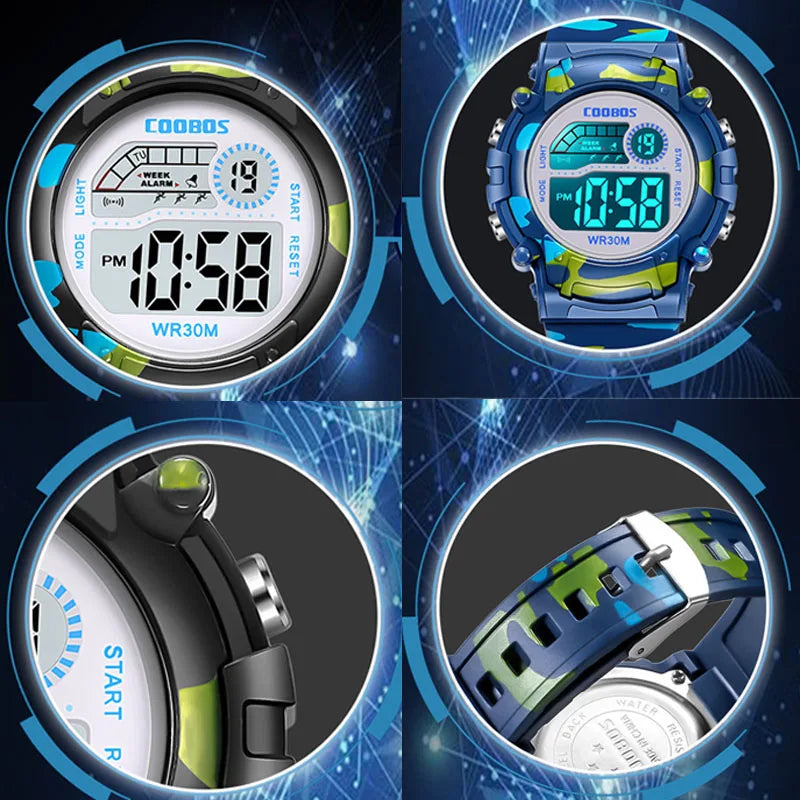 New Military Watch For Child Boy Girl | Sport Digital Kids Watches | Alarm Date Luminous Waterproof Watches | Student Electronic Clock