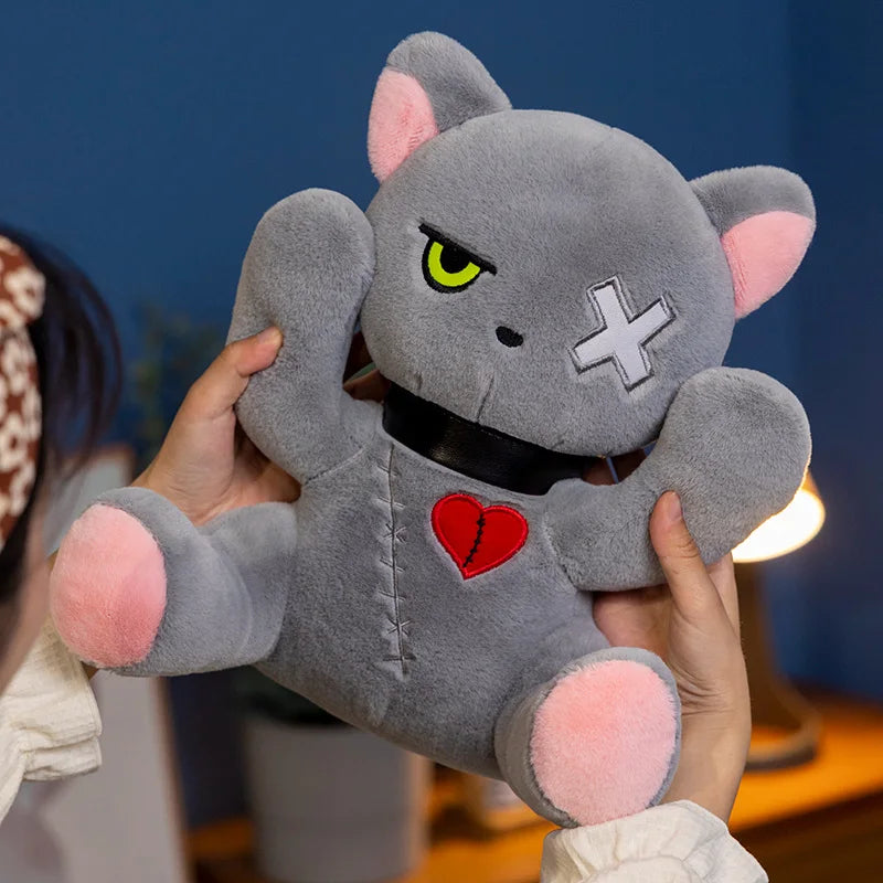 25/35cm Funny Reborn Cats Plush Toys Stuffed Dark Series Gothic Lolita Animals Doll Soft Kids Pillow Sofa Decor for Gift | Alo Trendy