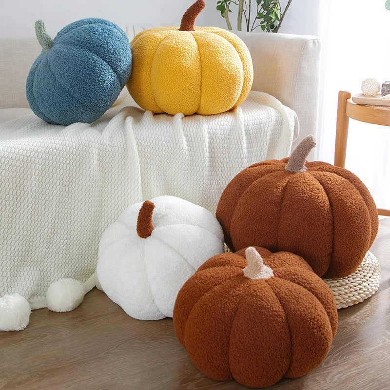 Adorable Pumpkin Plush Toy | Soft Stuffed Doll for Holidays Decor | Cute Plant Pillows for Kids | Decorative Throw Pillow Cushion