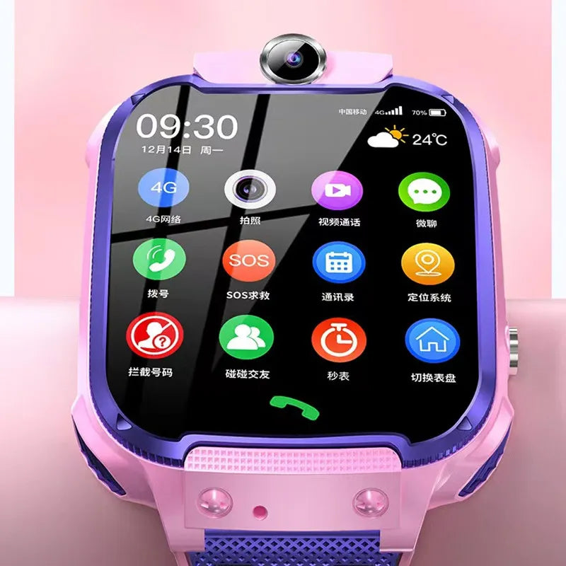 4G Kids Smart Watch SOS Location Camera | Children Mobile Phone Voice Smartwatch with SIM Card | Smart Watches for Kids - Reloj