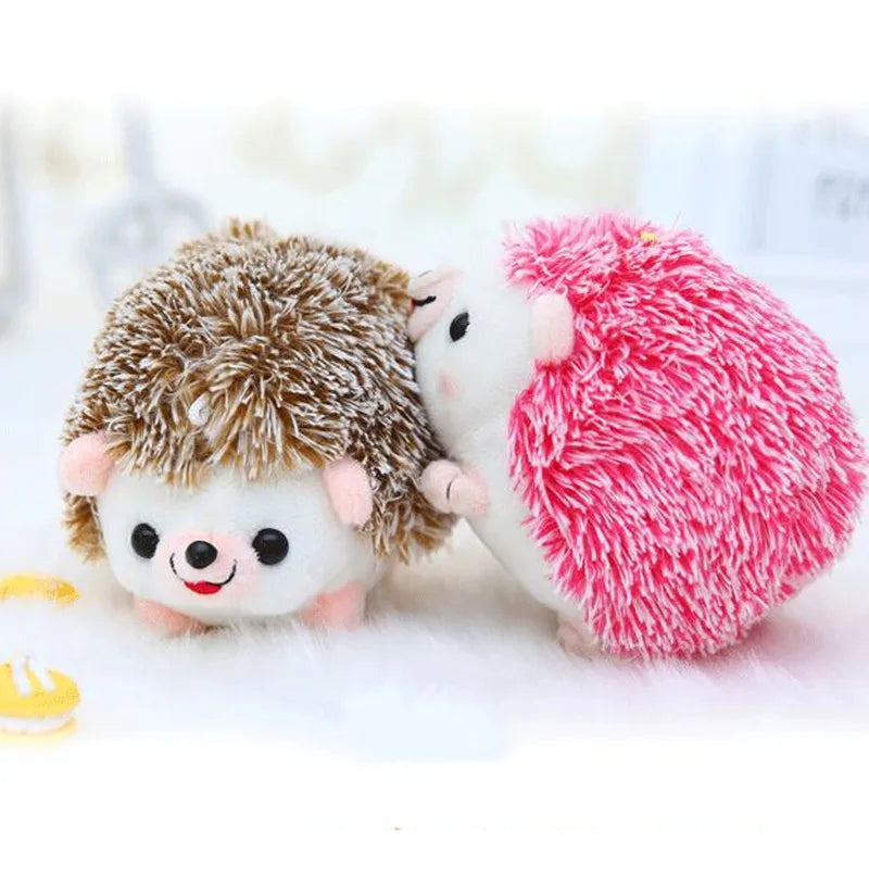 12cm Plush Hedgehog Toys Key Chain | Cute Stuffed Animal Ring Pendant | Adorable Anime Car Fur Gifts for Women and Girls | Perfect Plush Doll