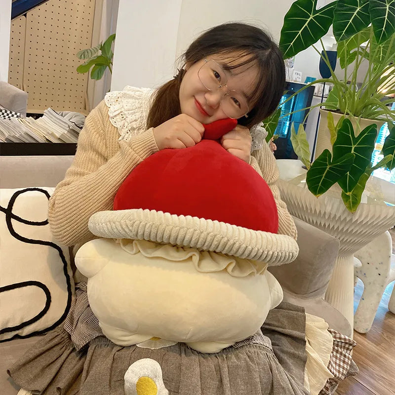 35/45CM Creative Cute Shiitake Mushrooms Plush Toy | Stuffed Vegetables Mushroom Soft Pillow Doll | Kids Child Baby Toys Kawaii Gift