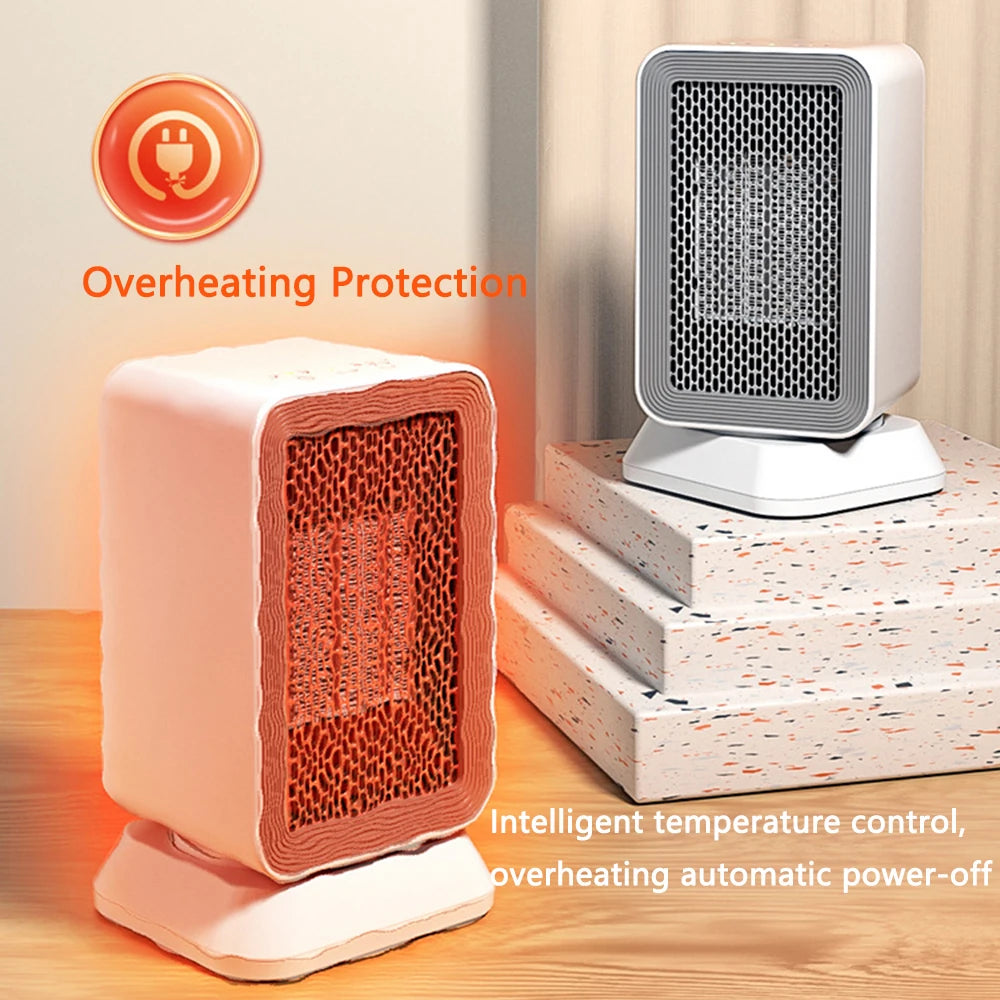 1000W Silent Electric Heater for Home, Bedroom & Office | Low Consumption Vertical Heating Fan with Overheating Protection