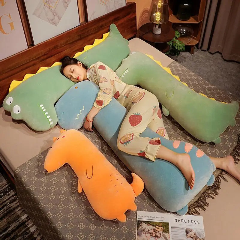 80CM-140CM Sofa Soft Stuffed Animal Plush Toys | Fox Crocodile Doll Long Pillow | Large Bolster Home Decoration Gift for Kids | Alo Trendy