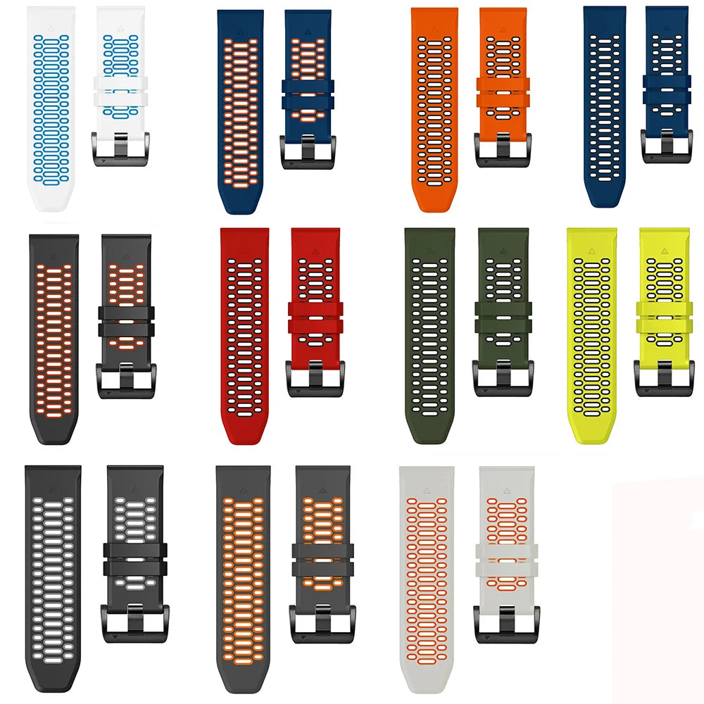 QuickFit Silicone Watch Strap | For Garmin Instinct 2X Solar | 26mm 22mm Watchband | For Garmin Fenix 6X 6 Pro 5X 5 Plus 7X 7 | Bracelet | Alo Trendy