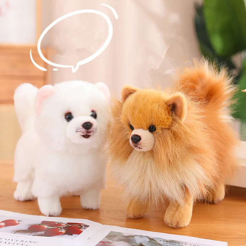 New Premium Cute Plush Pomeranian Dog | Real Life Toy Stuffed Animals | Soft Puppy Pet Doll for Children, Kids, and Girls | Lovely Gift