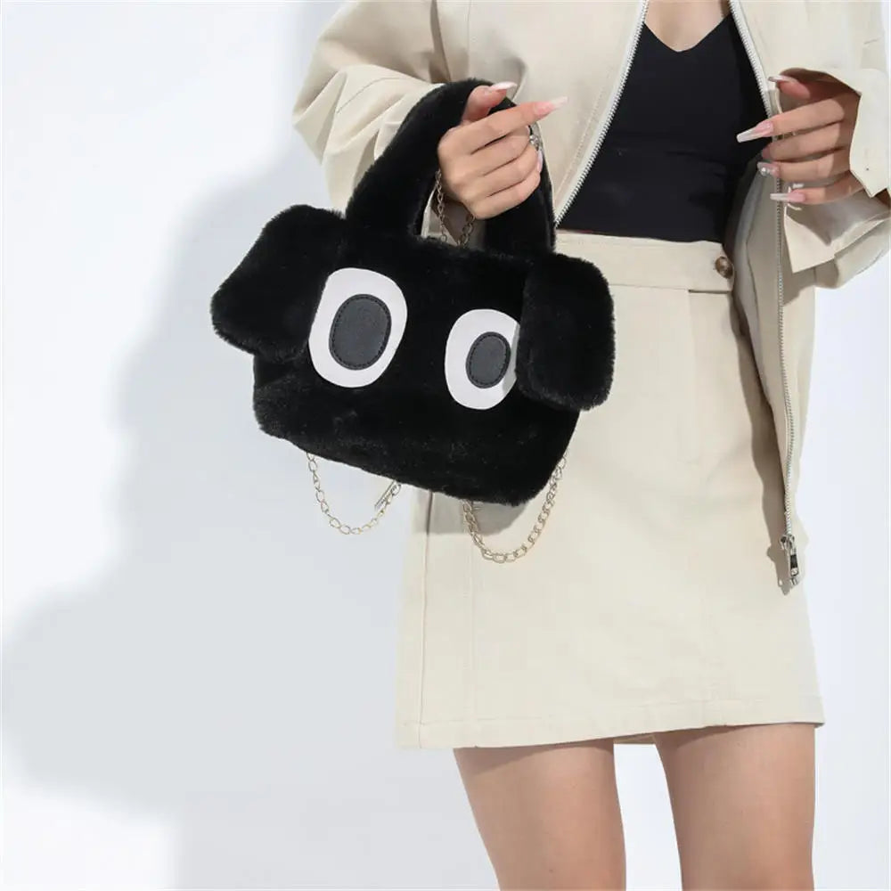 Winter Lamb Plush Handbag Women Bags Fashion Korean Large Capacity Wrist Bag Clutch With Handle Females Shopping Bag Bucket Tote