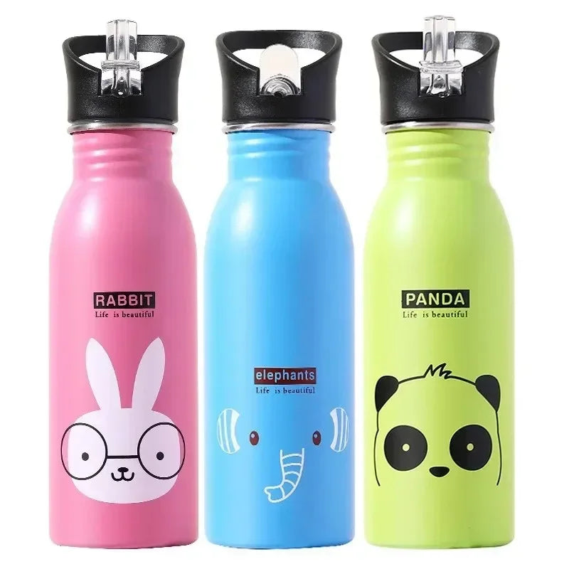 Stainless Steel Portable Cycling Camping Bottle Kettle Water Bottles for Kids | Kawaii Drinkware Sport Bottle Cold Water Bottle | Alo Trendy