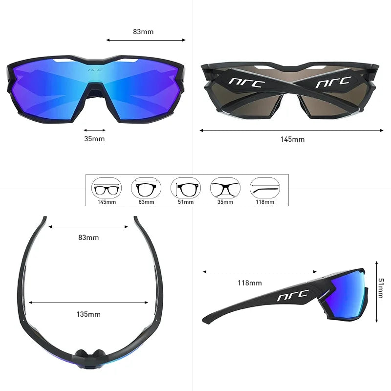 Photochromic Cycling Glasses | Road Sports Cycling Sunglasses | Mountain MTB Bicycle Glasses for Women and Men | Outdoor Goggles Wholesale