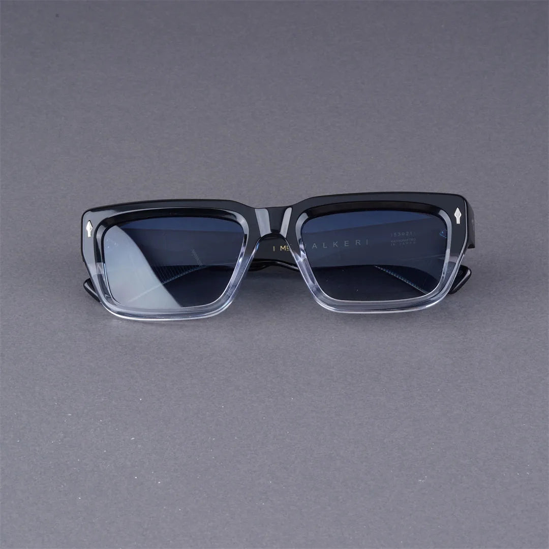 Retro Square Design Fashion Vintage Sunglasses | Thick Acetate Frame, TAC Lens | High-Quality Unisex Eyewear