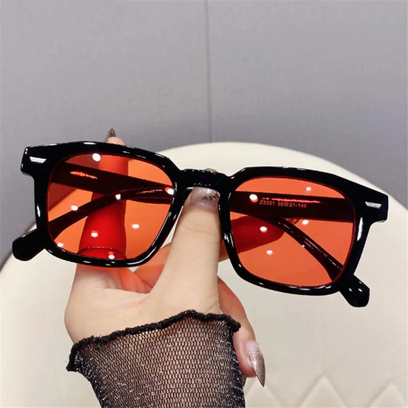 New Unisex Rectangle Vintage Sunglasses | 2024 Fashion Design Retro Sun Glasses | Female Lady Eyeglass Cat Eye Casual Goggles