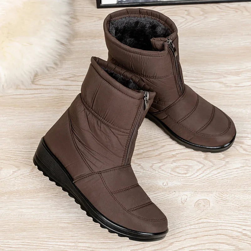 Women’s Waterproof Winter Snow Boots | Non-Slip Platform Warm Ankle Boots | Cotton-Padded Botas de Mujer