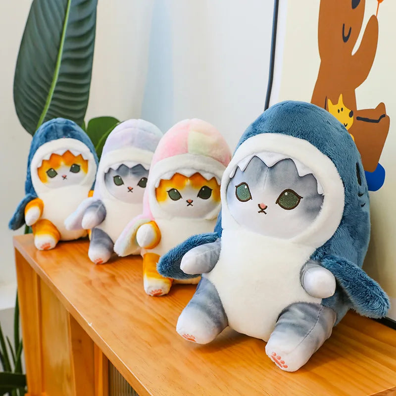 20CM Kawaii Shark Cat Plush | Soft Plush Stuffed Animal Shark Cat & Fool Plushies Doll | Cute Peluche Kids Birthday Gift Home Decro | Alo Trendy