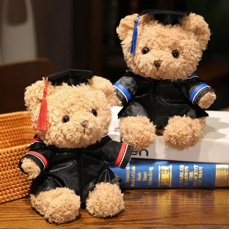 New Graduation Teddy Bear Plush Toy Cute Stuffed Animals Teddy Bear with Doctoral Cap Plushies Soft Kids Toys for Girls Gifts | Alo Trendy