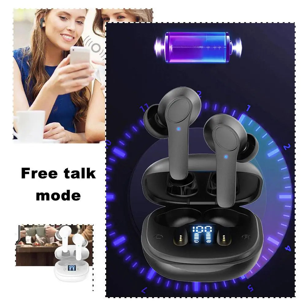 B11 Earphones Translator Device | Real-Time Voice Translation for 144 Languages | Wireless Translator Earbuds with High-Quality Sound