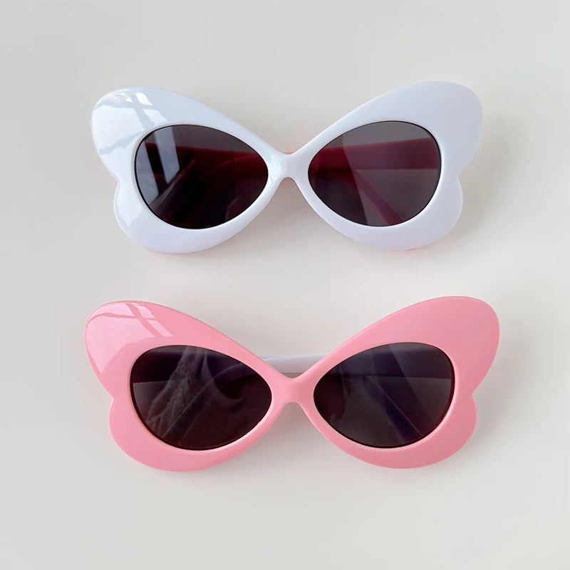 New Children Simple Butterfly Shaped Cute Sunglasses | UV400 Girls Boys Fashion Colors Protection Sunglasses | Kids Sun Glasses