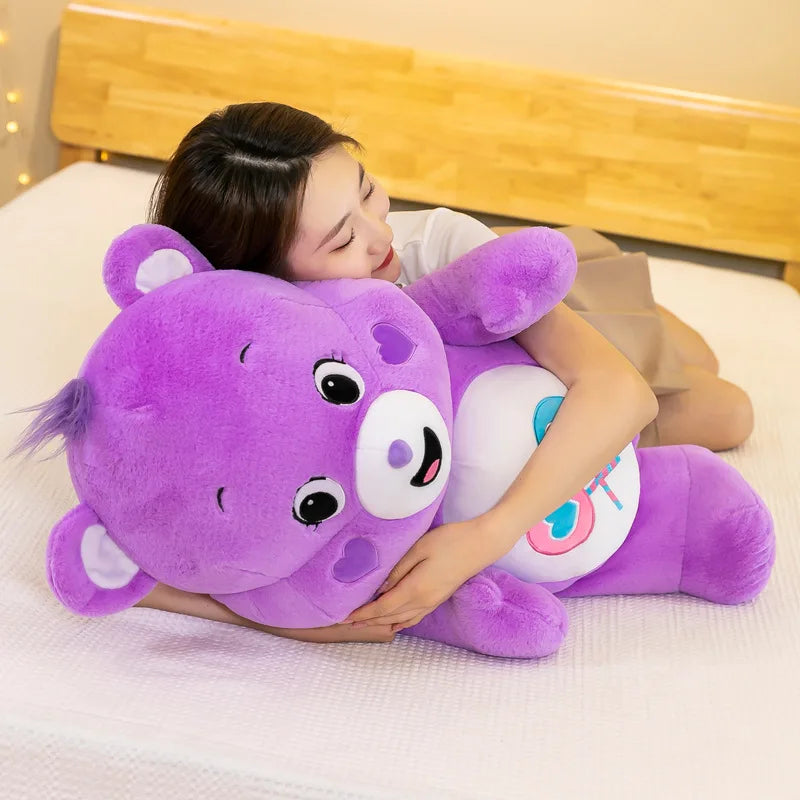 27 Cm Rainbow Teddy Bear Plush Toy | Soft Sleeping Mate for Girls, Babies, Kids | Colorful Pink Bear Stuffed Animal | Perfect Birthday Gift