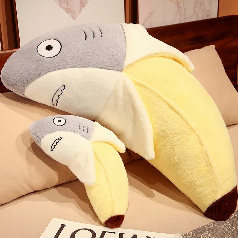 New Kawaii Transform Shark Banana Plush Toy Stuffed CuteShark Doll Animal Pillow Soft Cartoon Cushion Kid Christmas Gift | Alo Trendy