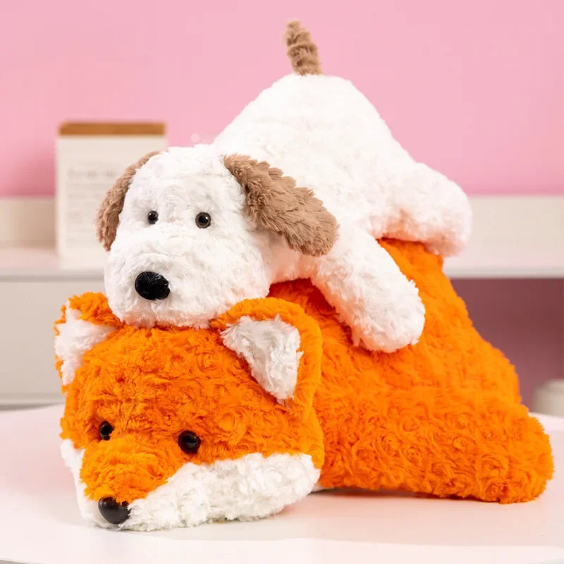 Lying Embrace Little Dogs Crocodiles Foxes Soft Stuffed Plush Toy | Adorable Decor for Girls' Sleeping Room | Alo Trendy