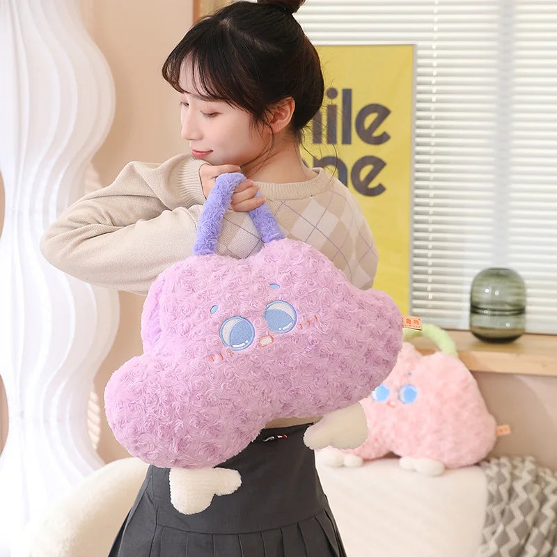 45cm New Kawaii Cloud Plush Pillow Toy | Cute Stuffed Soft Smile Cloud Doll Plush Bag for Girlfriend Women Gifts Home Decor | Alo Trendy