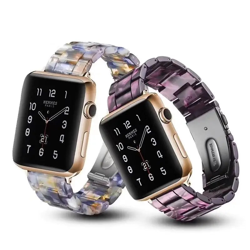 Resin Strap for Apple Watch Band 8 Ultra | Compatible with 49mm, 44mm, 45mm, 40mm, 41mm, 42mm, 38mm | Bracelet Correa Loop for iWatch Series 7 6 SE 5 4 3