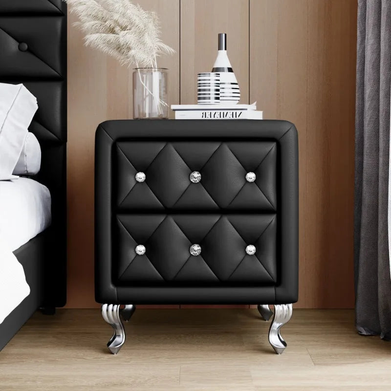 White Nordic Modern Nightstand Small Girls Aesthetic Apartment Trendy Bedside Table Storage Drawers Mesa De Noche Furniture